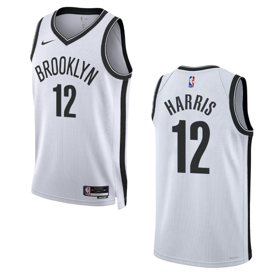 2022-23 Association Edition Brooklyn Nets Joe Harris White Swingman Basketball Jersey