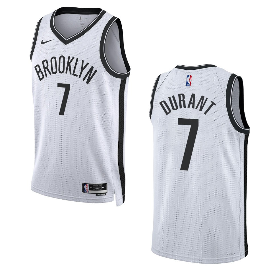 2022-23 Association Edition Brooklyn Nets Kevin Durant White Swingman Basketball Jersey