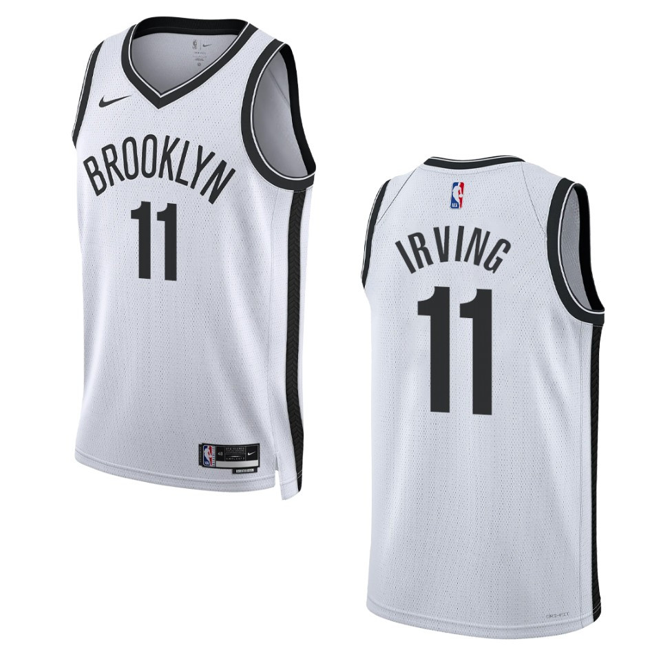 2022-23 Association Edition Brooklyn Nets Kyrie Irving White Swingman Basketball Jersey