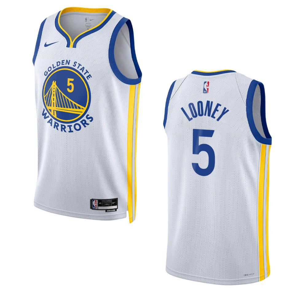2022-23 Association Edition Golden State Warriors Kevon Looney White Swingman Basketball Jersey