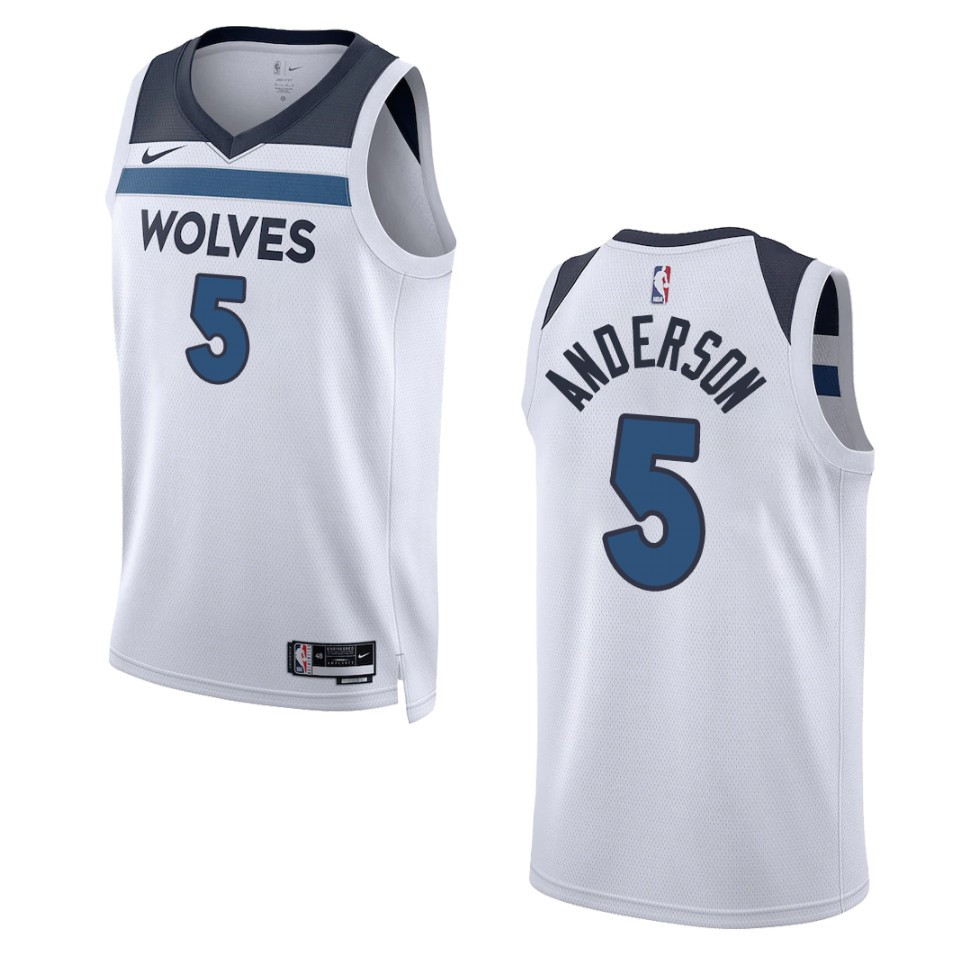 2022-23 Association Edition Minnesota Timberwolves Kyle Anderson White Swingman Basketball Jersey