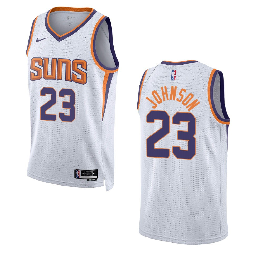 2022-23 Association Edition Phoenix Suns Cameron Johnson White Swingman Jersey