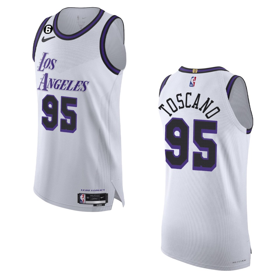 2022-23 City Edition Los Angeles Lakers Juan Toscano-anderson White Basketball Jersey