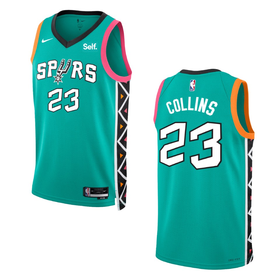 2022-23 City Edition San Antonio Spurs Edition Zach Turquoise Swingman Jersey