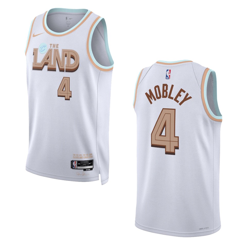 2022-23 Cleveland Cavaliers #4 Evan Mobley City Edition Swingman White Basketball Jersey