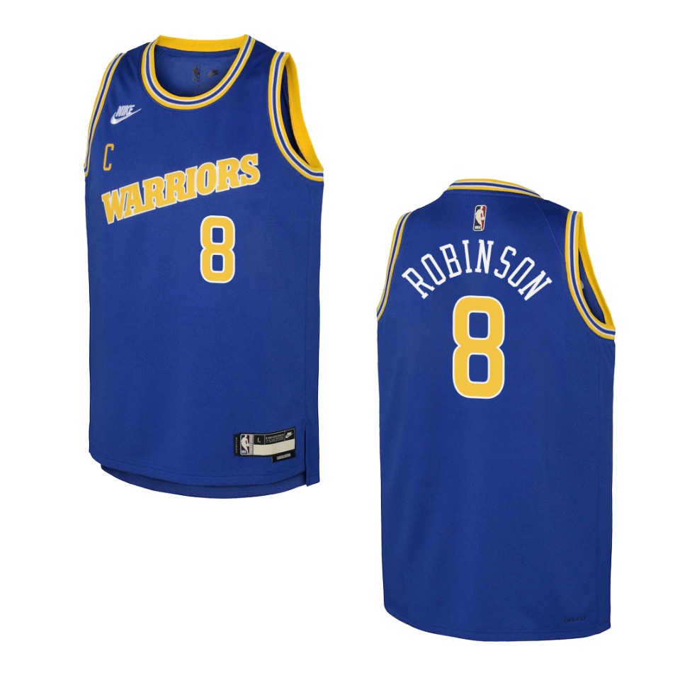 2022-23 Golden State Warriors Youth Classic Edition Jerome Robinson Blue Basketball Jersey