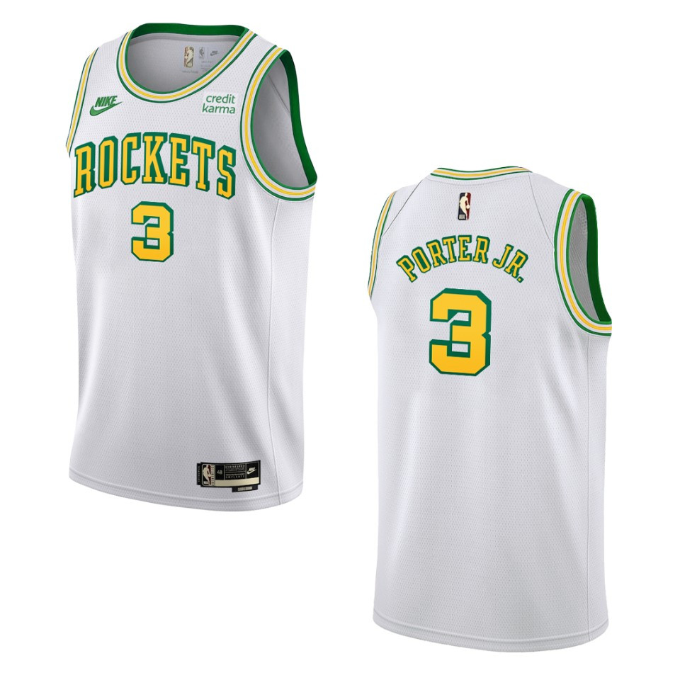 2022-23 Houston Rockets Kevin Porter Jr. Classic Edition Swingman White Basketball Jersey