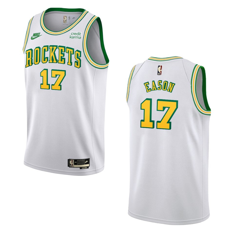 2022-23 Houston Rockets Tari Eason Classic Edition Swingman White Basketball Jersey