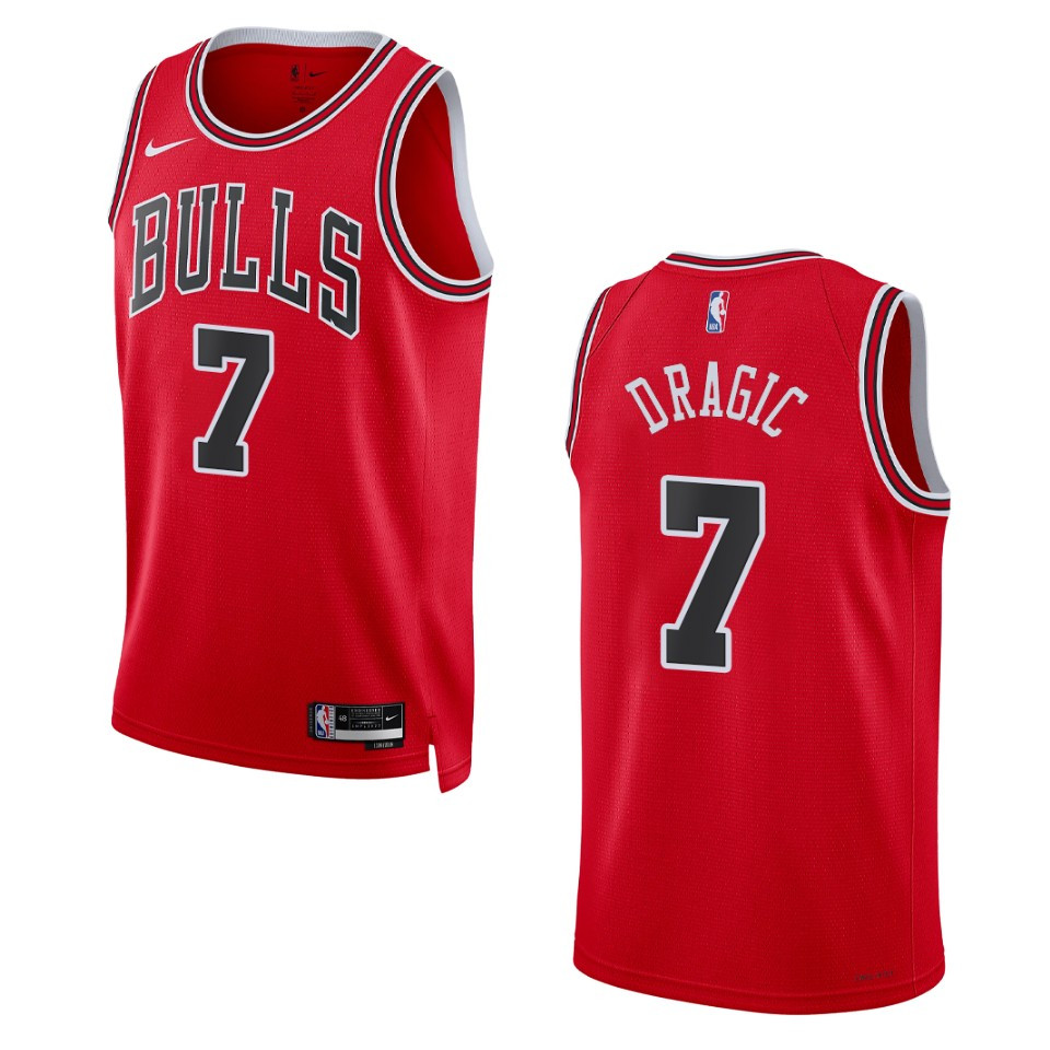 2022-23 Icon Edition Chicago Bulls Goran Dragic Red Swingman Basketball Jersey