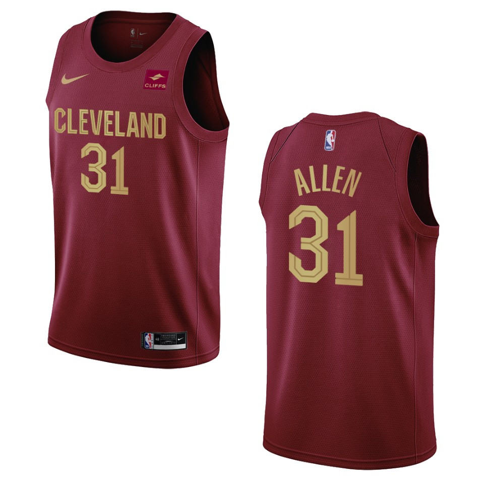 2022-23 Icon Edition Cleveland Cavaliers Jarrett Allen Wine Swingman Basketball Jersey