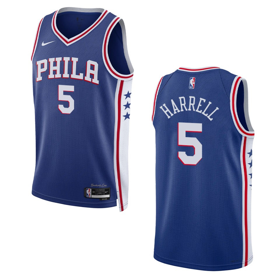 2022-23 Icon Edition Philadelphia 76ers Montrezl Harrell Royal Swingman Basketball Jersey