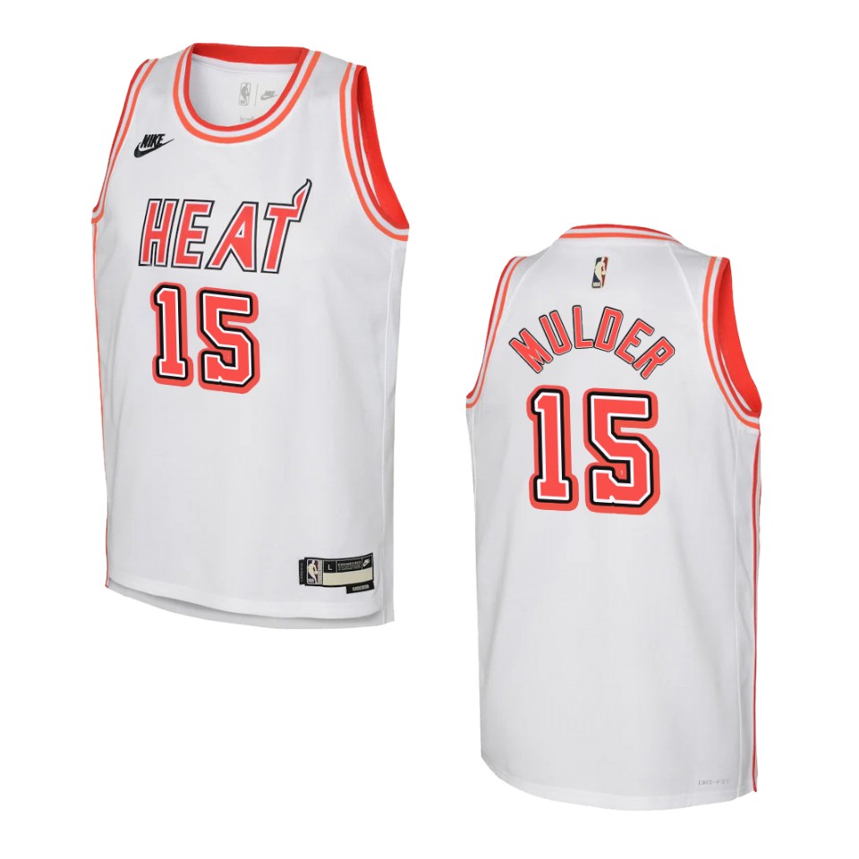 2022-23 Miami Heat Youth Classic Edition Mychal Mulder White Basketball Jersey