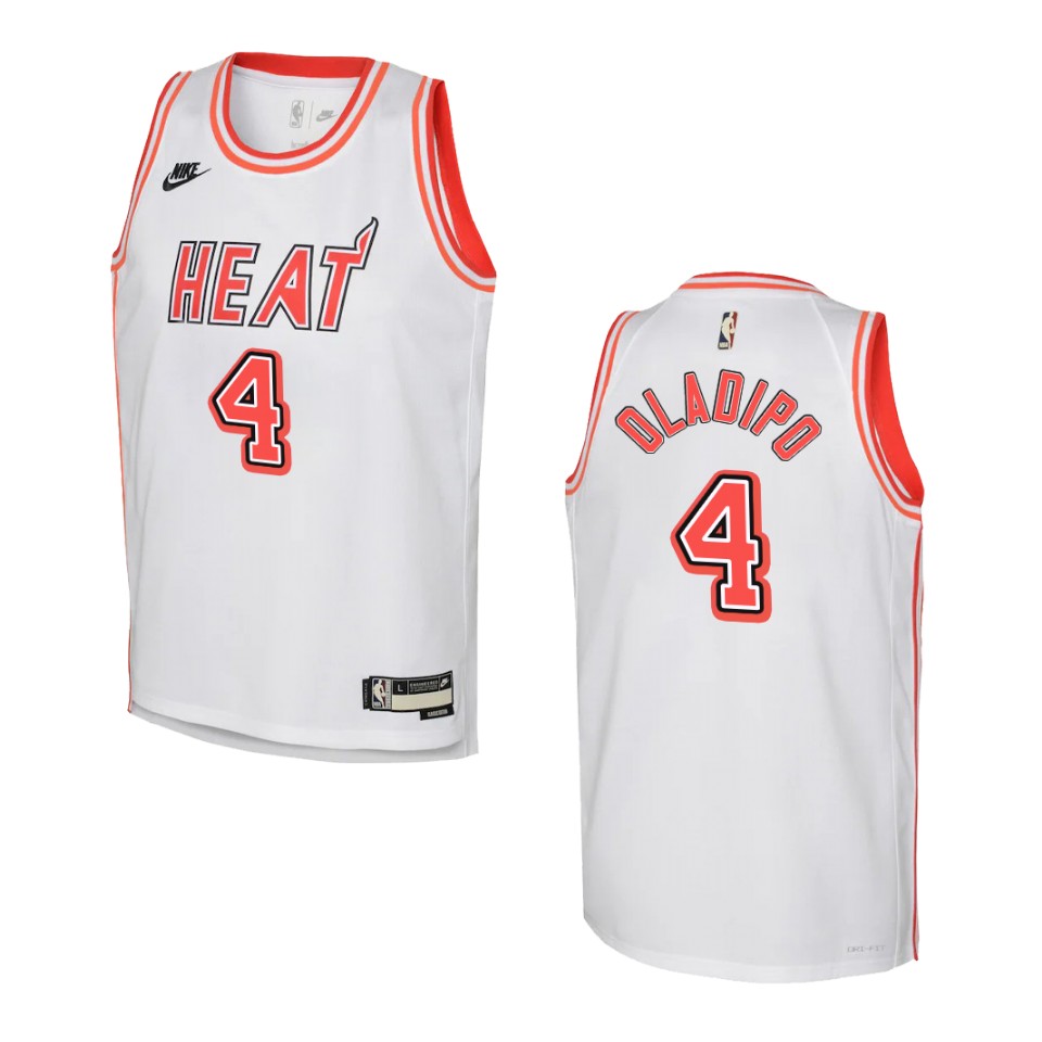 2022-23 Miami Heat Youth Classic Edition Victor Oladipo White Basketball Jersey