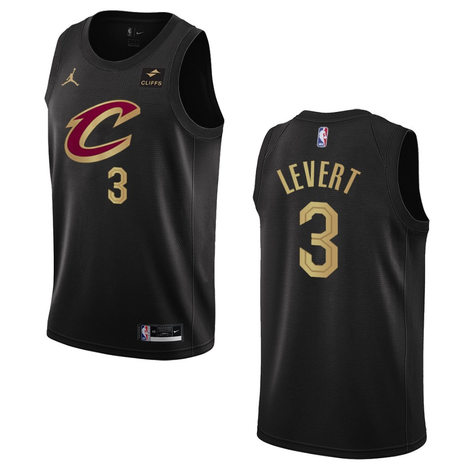2022-23 Statement Edition Cleveland Cavaliers Caris Levert Black Swingman Basketball Jersey