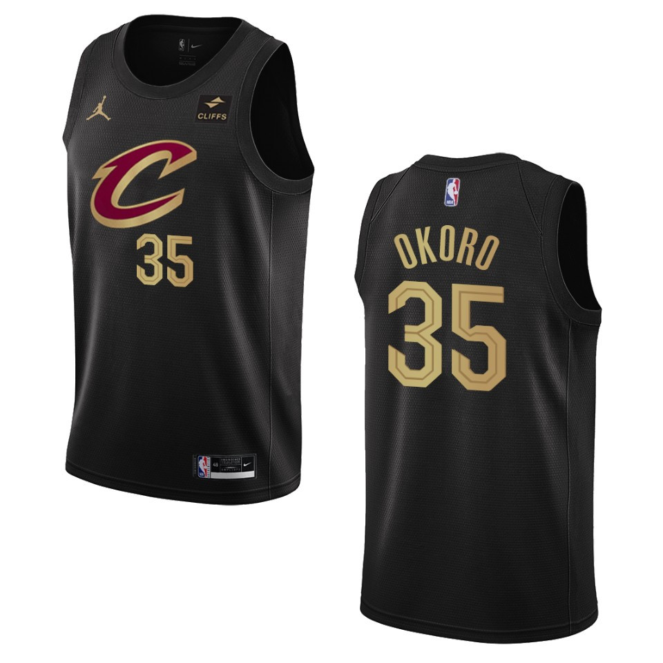 2022-23 Statement Edition Cleveland Cavaliers Isaac Okoro Black Swingman Basketball Jersey