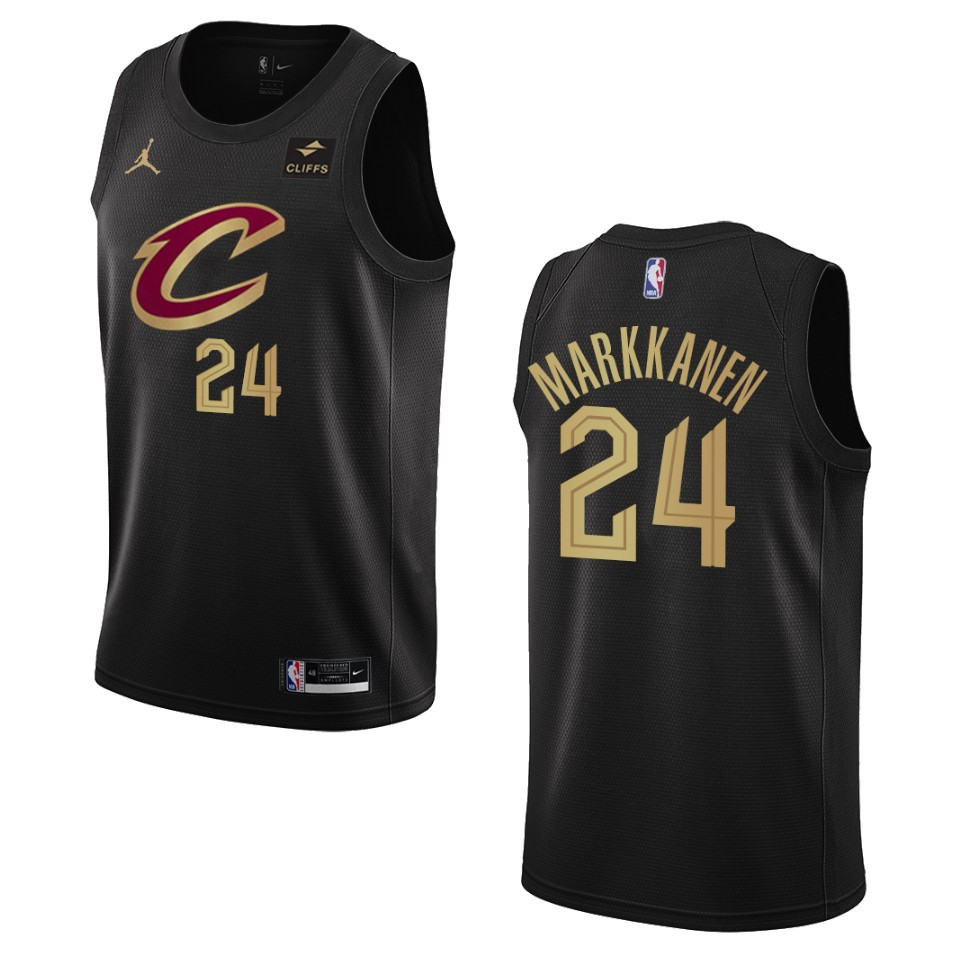 2022-23 Statement Edition Cleveland Cavaliers Lauri Markkanen Black Swingman Basketball Jersey