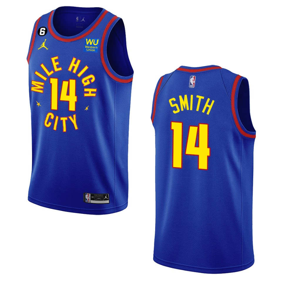 2022-23 Statement Edition Denver Nuggets Ish Smith Royal Swingman Basketball Jersey