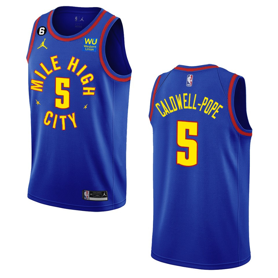 2022-23 Statement Edition Denver Nuggets Kentavious Caldwell-pope Royal Swingman Basketball Jersey