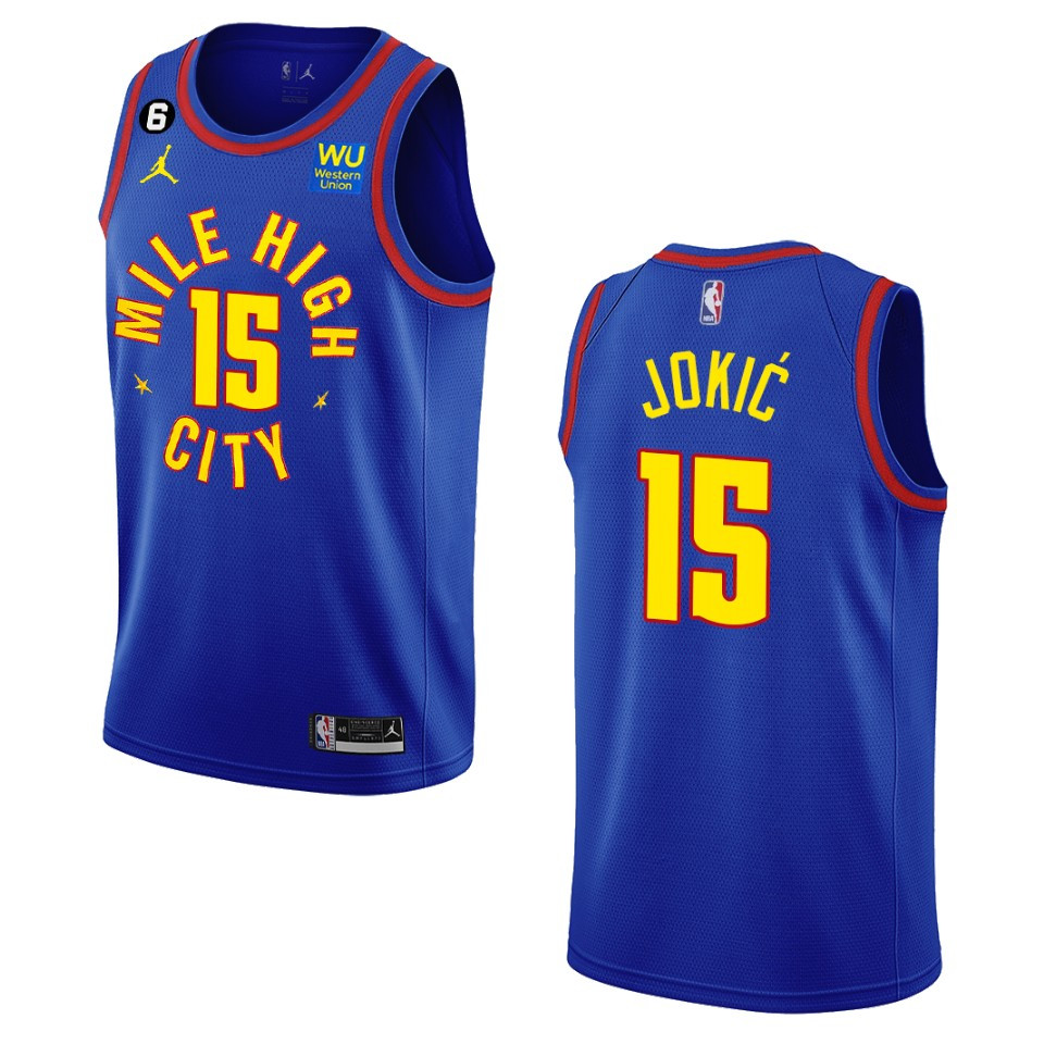 2022-23 Statement Edition Denver Nuggets Nikola Jokic Royal Swingman Basketball Jersey