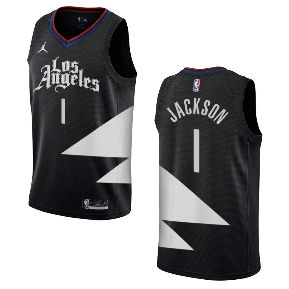 2022-23 Statement Edition Los Angeles Clippers Reggie Jackson Black Swingman Basketball Jersey