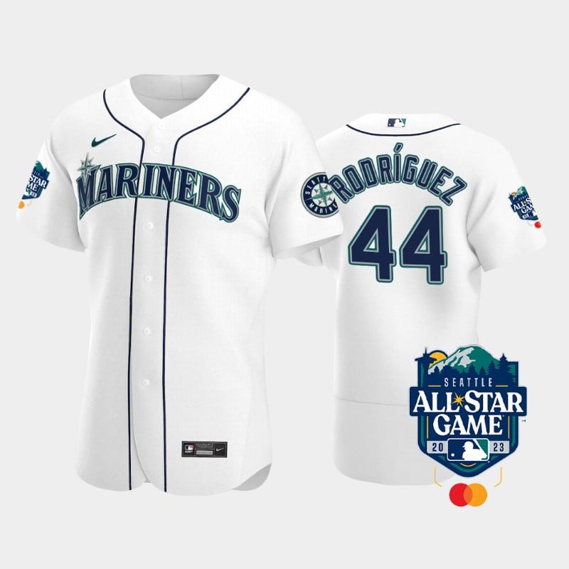 2023 All-Star Game Seattle Mariners 44 Julio Rodriguez White Baseball Jersey 