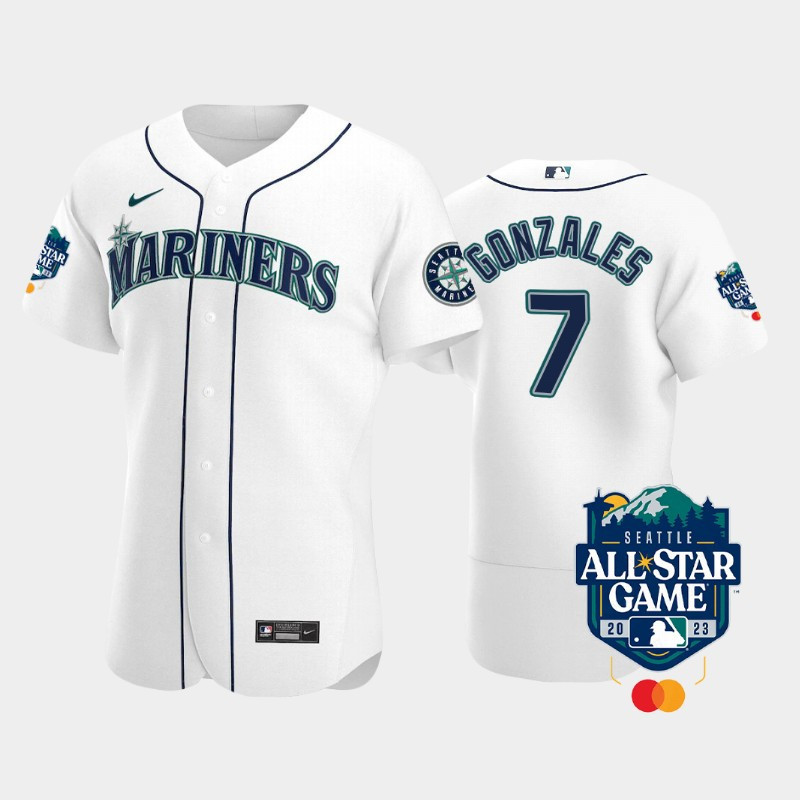 2023 All-Star Game Seattle Mariners 7 Marco Gonzales White Baseball Jersey 