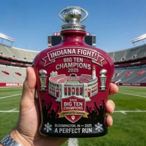 Alternative view of 2025 Big Ten Champions Undefeated Season Whiskey Bottle Decanter