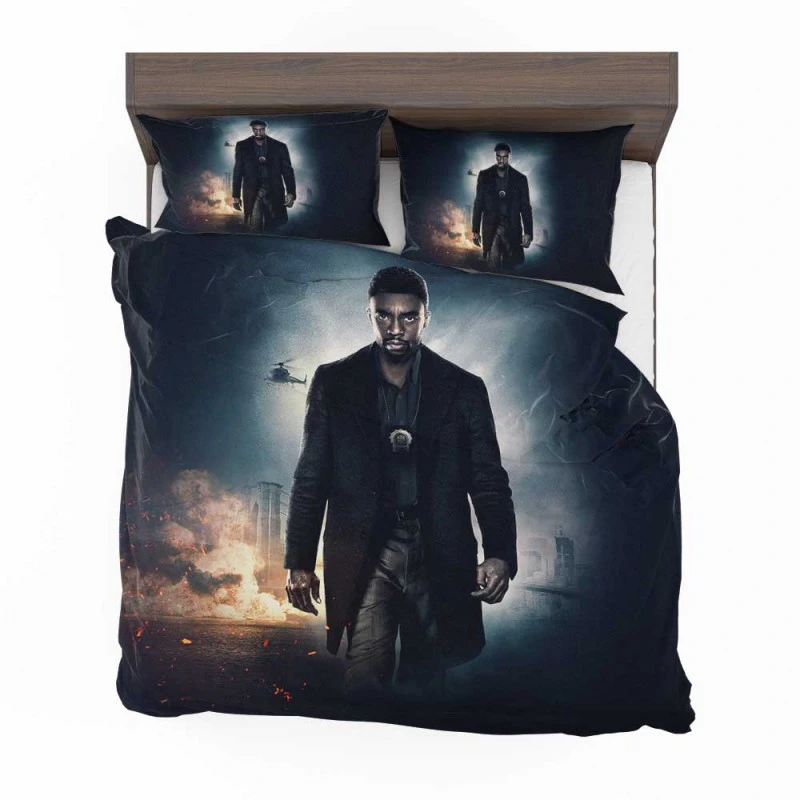 Alternative view of 21 Bridges Movie Chadwick Boseman Bedding Set - Custom Bedding Set