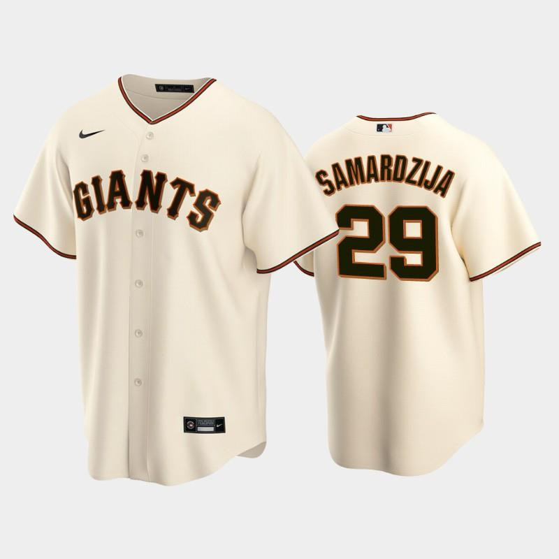 29 Jeff Samardzija Cream Home San Francisco Giants Baseball Jersey Baseball Jersey 