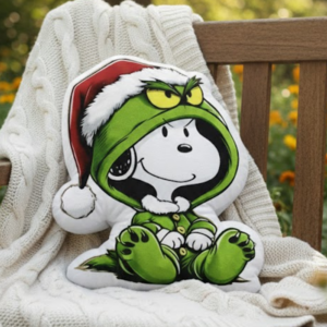 Alternative view of Grinch X Snoopy Pillow, Valentine'S Day Pillow