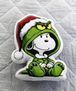 Grinch X Snoopy Pillow, Valentine'S Day Pillow