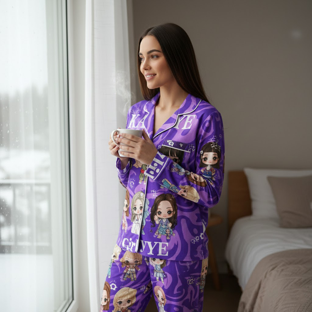 Katseye Pajamas Set, Matching Fan - Image 4