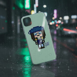 Alternative view of Aesthetic Minimalist Pixel Art Phone Cover - Billie Eilish Edition