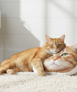 Alternative view of Animal Pillow – Ginger Tabby Cat Pillow, Cute Pet Cushion, Funny Cat Home Decor