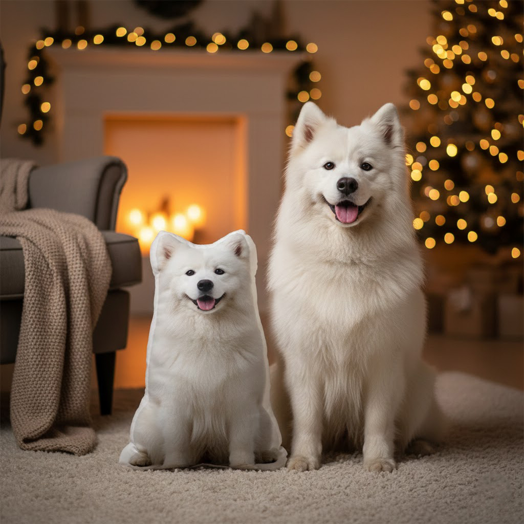 Animal Pillow – Samoyed Dog Pillow, Cute Pet Cushion, Funny Dog Home Decor - Image 2