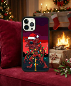 Alternative view of Holiday Monster Wrapped in Lights – Festive Creature Phone Case