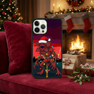 Alternative view of Holiday Monster Wrapped in Lights – Festive Creature Phone Case