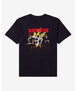 Women's KATSEYE Graphic Oversized T-Shirt K-Pop Band Cotton Black Adult Size S-4XL