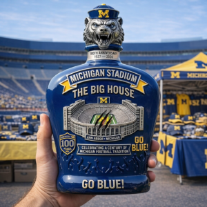 Alternative view of Michigan Stadium 100Th Anniversary Whiskey Bottle Decanter