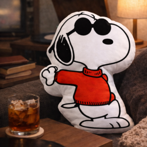 Snoopy Puffer Valentine'S Day Pillow, Snoopy Dog Pillow