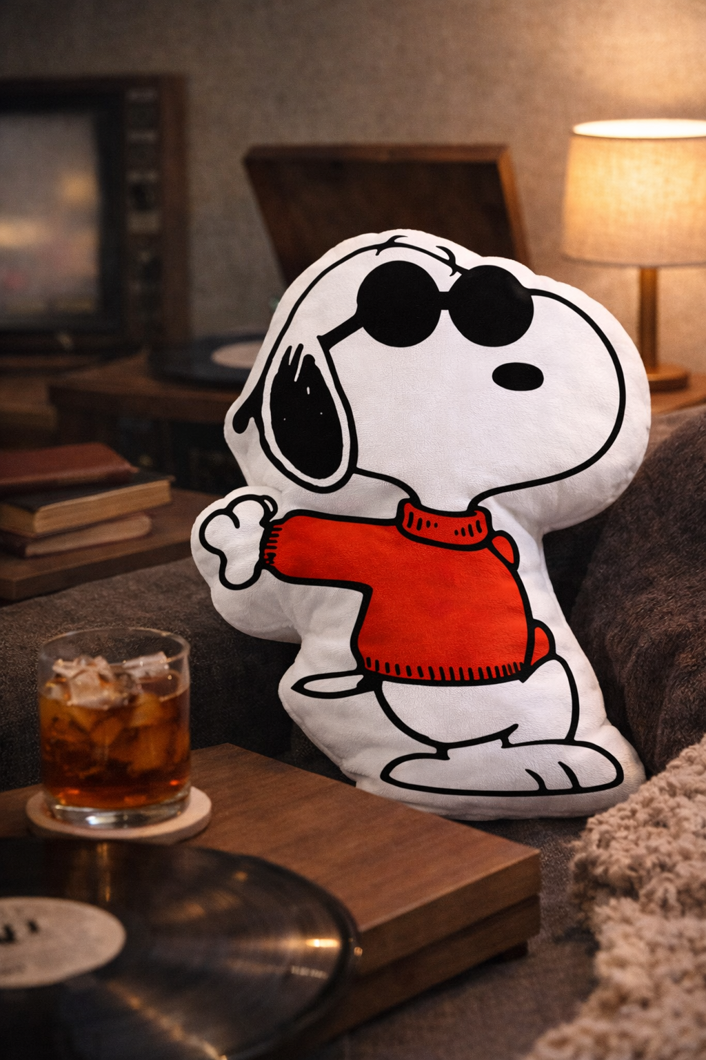 Snoopy Puffer Valentine'S Day Pillow, Snoopy Dog Pillow