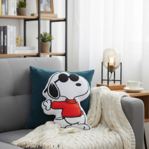 Alternative view of Snoopy Puffer Valentine'S Day Pillow, Snoopy Dog Pillow