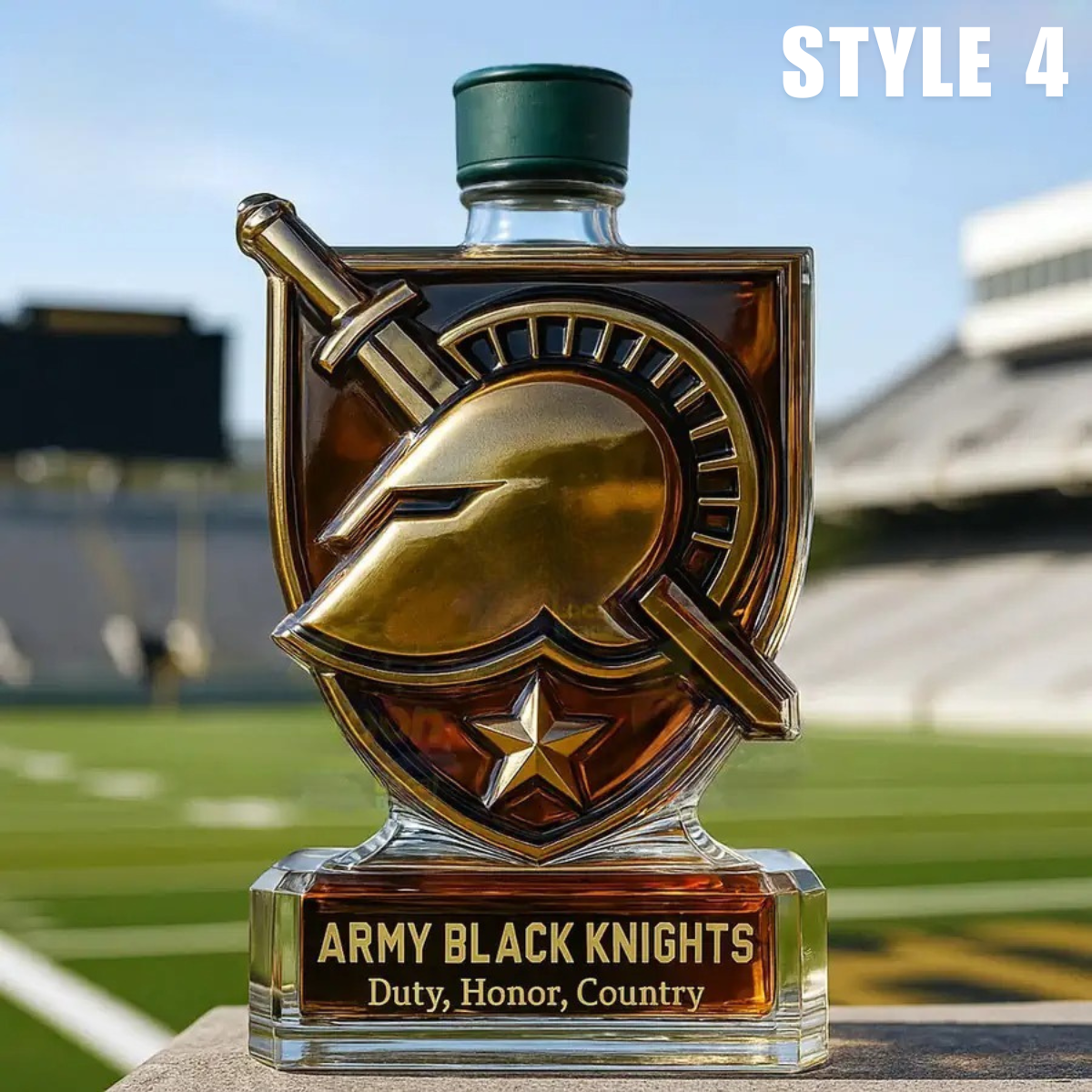Army Black Knights Limited Edition Whiskey Bottle - Image 4