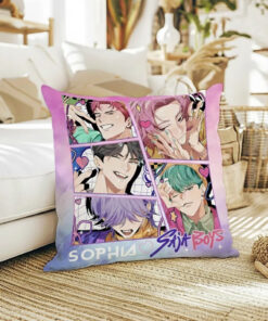 Personalized Saja Boys Pillow – Custom Name K-Pop Demon Hunter Pillow