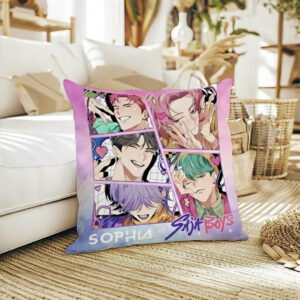 Personalized Saja Boys Pillow – Custom Name K-Pop Demon Hunter Pillow