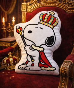Snoopy King Pillow, Snoopy Puffer Valentine'S Day Pillow
