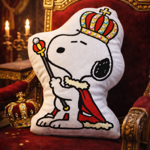 Snoopy King Pillow, Snoopy Puffer Valentine'S Day Pillow