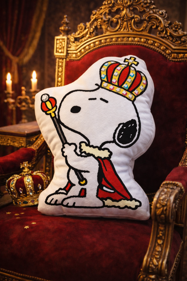 Snoopy King Pillow, Snoopy Puffer Valentine'S Day Pillow
