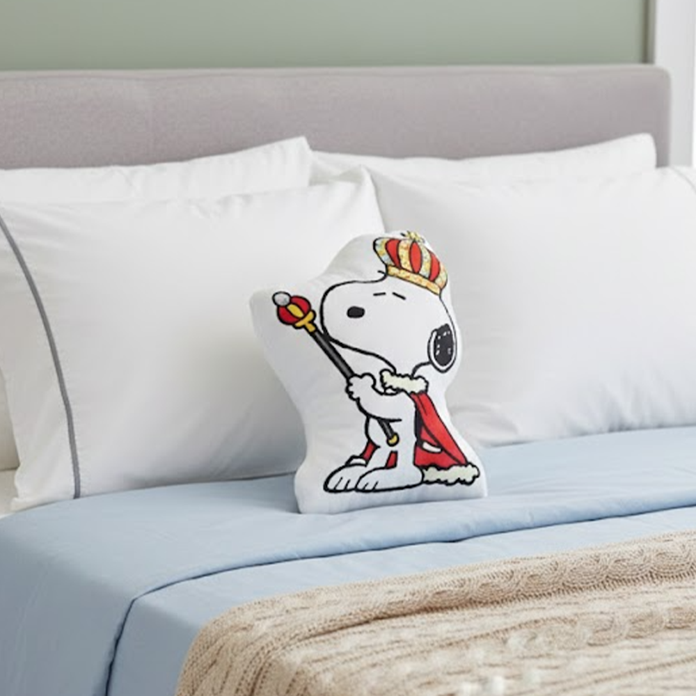 Snoopy King Pillow, Snoopy Puffer Valentine'S Day Pillow - Image 3