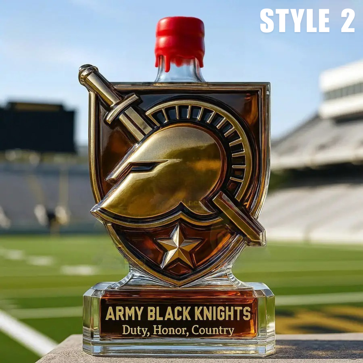 Army Black Knights Limited Edition Whiskey Bottle - Image 6